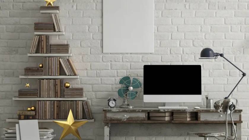 A home office set-up for basement in home remodel
