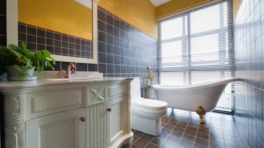 A modern bathroom remodel