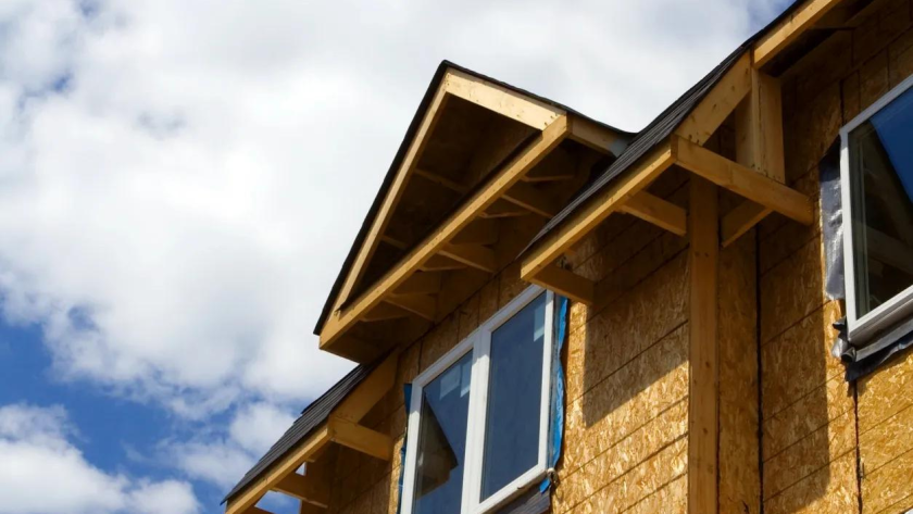 House Build Exterior with Windows
