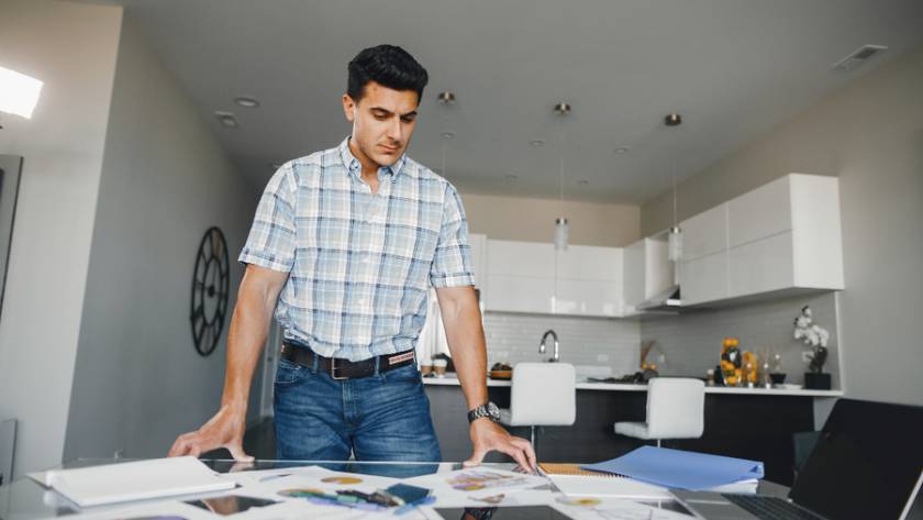The owner having plans for kitchen remodeling
